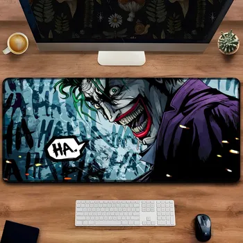 DC Joker Коврик для мыши Персонализированная художественная игра Коврик для мыши Gamer Большой резиновый замок Edge Большой компьютерный коврик для мыши Настольный коврик для ноутбука