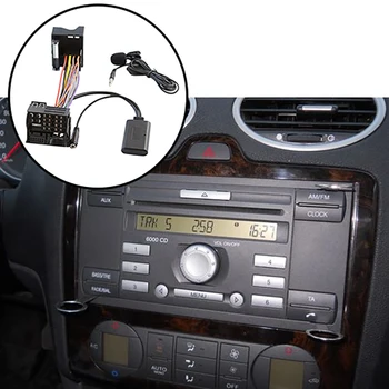 Авто Bluetooth 5.0 Aux Кабель Микрофон Громкая связь Мобильный телефон Бесплатный адаптер для звонков для 6000 CD Ford Mondeo Focus Fiesta