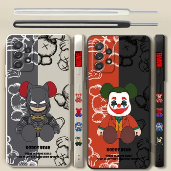 Marvel Bat-Jok Bear Square Чехол для телефона Redmi Note 9S 9 10 Pro 5G 9T 11 Pro 10 10T 7 12 8 12S 11S Жидкая крышка Задняя часть Роскошь