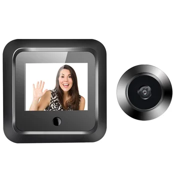 2,4 дюйма 120 ° Smart Digital Door Viewer Camera Монитор безопасности 240X320 HD Визуальный дверной звонок Разрешение 300000 пикселей