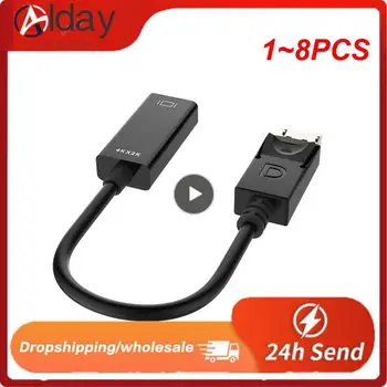 1 ~ 8 шт. - HDMI-совместимый кабель передачи DisplayPort Компактная оболочка DP-HDMI-совместимый кабель для передачи видео 4K 60 Гц