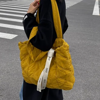 CGCBAG 2024 Fashion Space Хлопковая сумка-шопер для женщин Простая сумка для поездок на работу Женская сумка через плечо Роскошные дизайнерские сумки