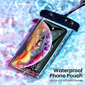 IP68 Универсальный водонепроницаемый чехол для телефона Водонепроницаемая сумка Мобильный чехол для iPhone 14 13 12 11 Pro Max X Xs 8 и телефонов Android