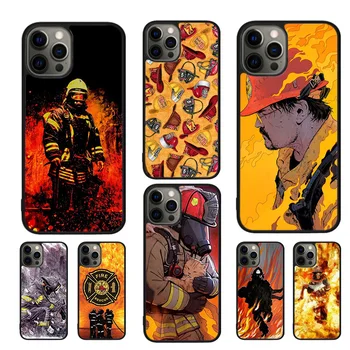 Чехол для мобильного телефона Firefighter Fire Love для iPhone 15 14 12 13 mini 11 Pro MAX XR XS apple 6 7 8 Plus SE2020 Coque