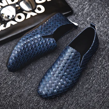 WAERTA Brand Высококачественная кожаная мужская повседневная обувь Летняя мужская дышащая устойчивая мужская обувь для вождения мягкая легкая размер 39-45