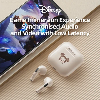 Оригинальные наушники Disney LY-202 Беспроводные Bluetooth 5.0 Шумоподавление Мода Музыка Наушники С Микрофоном Для Подарка На День Рождения