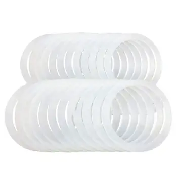 Силиконовые прокладки для банок Уплотнительное кольцо Толщина прокладки SIlicone Резиновая изолированная водонепроницаемая шайба Круглая форма Белая прокладка для банок