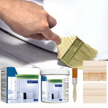 Водостойкий клей Сильный прозрачный клей для покрытия Клей для ремонта крыши, ванной комнаты, кухни, настенной плитки, герметизирующий агент