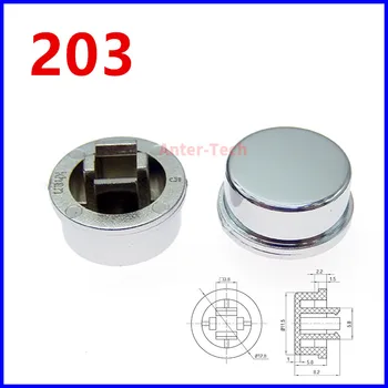 10 шт. A24 серебристые колпачки переключателей для B3F-4055 12 * 12 * 7,3 мм легкий сенсорный кнопочный микропереключатель Колпачки кнопок