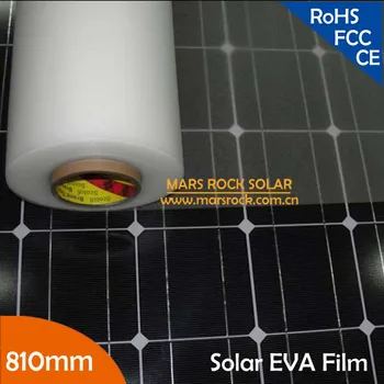 810 мм шириной Солнечная пленка EVA для инкапсуляции солнечных батарей с сертификацией TUV в рамках ПРОДВИЖЕНИЯ себестоимости