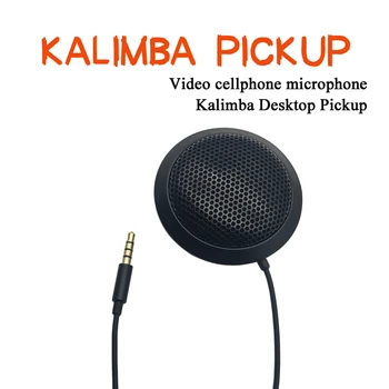 Живое выступление Калимба Записывающий микрофон 3,5 мм Подключение Мобильный телефон Настольный звукосниматель Пианино Видео Звук Майк
