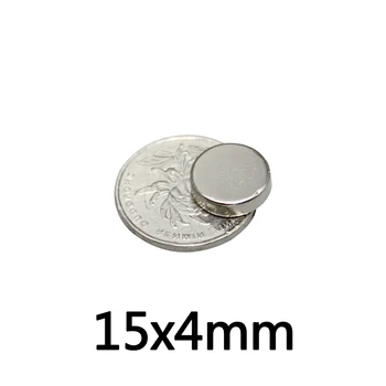 5 / 10 / 20 шт. 15x4 мм сильный цилиндрический редкоземельный магнит 15 мм x 4 мм круглые неодимовые магниты 15 мм x 4 мм мини маленький магнит 15 * 4 мм