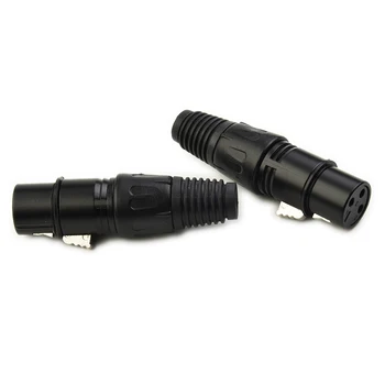 10 шт. XLR DMX 3-контактный мужской и женский микрофон змеиный штекер аудиомикрофон кабель разъем микрофон кабели расширенный адаптер разъемы