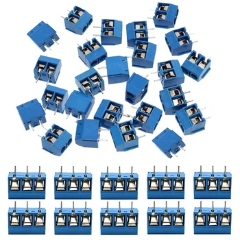 240 шт. Шаг 5 мм 2-контактный и 3-контактный винтовой разъем клеммной колодки для монтажа на печатной плате для Arduino (200 x 2 контакта, 40 x 3 контакта)