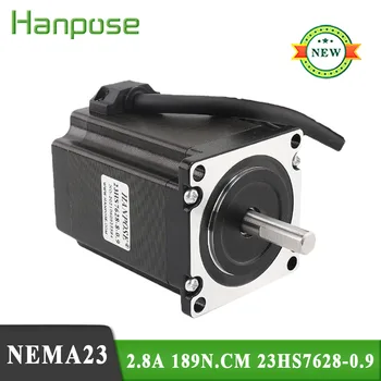 5PCS Nema23 Шаговый двигатель 23HS7628-0.9 2.8A 189N.cm 4-выводный двигатель градусов для мониторного оборудования 3D-принтера 0,9 градуса