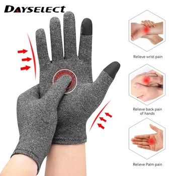 1 пара Перчатки для артрита Ревматоидные магнитные компрессионные перчатки Артритные суставы Перчатки для облегчения боли в суставах Спортивные перчатки с сенсорным экраном