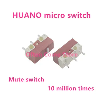 1 шт. Переключатель HUANO Micro Новый переключатель отключения звука 10 миллионов нажатий на жизнь компьютерная мышь