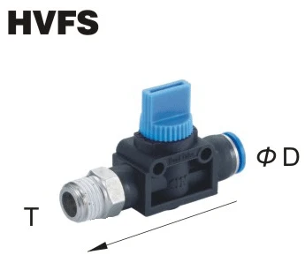 HVFS 04 06 08 Пластиковый обратный клапан push-in пневматические фитинги Пневматический соединитель HVFS