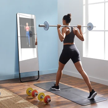 Волшебное зеркало для упражнений Тренажерный зал Интерактивное здоровье Спорт для всего тела Тренажерный зал Пол Стена Упражнение Тренировочное зеркало Умное фитнес-зеркало