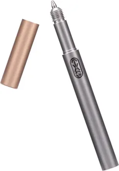 Ручка в стиле сигареты Титановая мини-ручка для письма EDC Титановая ручка Компактная портативная ручка для подписи Титановая ручка с крышкой