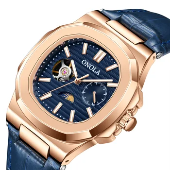 2023 Новые мужские брендовые часы Водонепроницаемые роскошные ONOLA Релаксация Бизнес Спорт Механические Автоматические часы