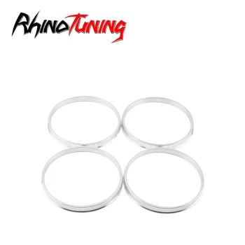 RRhino Tuning 4 шт. Центрирующие кольца ступицы 106 мм (4,17 дюйма) (+-1 мм) / 100 мм (3,94 дюйма) (+-1 мм) Колесо Центральное кольцо ступицы Проставка отверстия Алюминиевый сплав