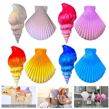 Seashell Зажим для полотенец Декоративные зажимы для пляжных полотенец для ветрозащитных сушилок Кресла для отдыха Шпильки для одежды Shell Conch Design