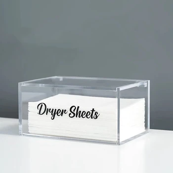 1 шт. Акриловая прозрачная коробка для сухой салфетки Flip Dispenser Коробка для хранения Ванная комната Кухня Туалетная бумага
