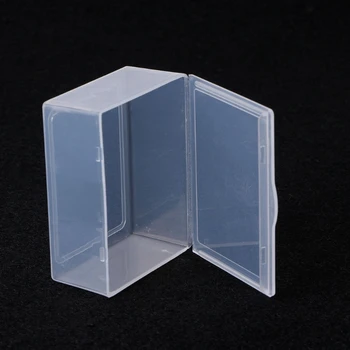 прямоугольный пластиковый чехол для хранения коллекции коробка ювелирные изделия контейнер для визитных карточек аппаратное обеспечение аксессуары органайзер держатель