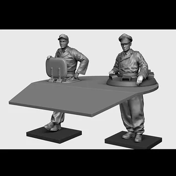 Смоляной солдатик 1/35 Экипаж древних солдат (2 фигурки) Модель Несобранная неокрашенная фигура Строительный набор