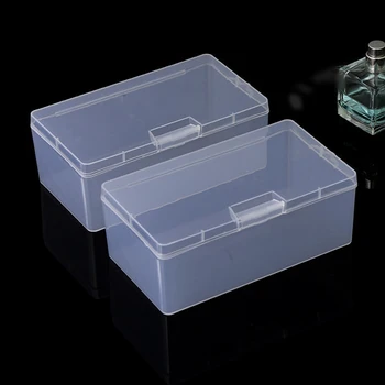 Пластиковый ящик для хранения Прозрачная прямоугольная коробка из полипропилена с крышкой Ящик для хранения Контейнер для сбора пыли Контейнер для хранения