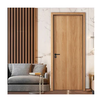  Дом вилла комната простой дизайн 35 мм толщина заподлицо дуб внутренняя деревянная межкомнатная деревянная дверь