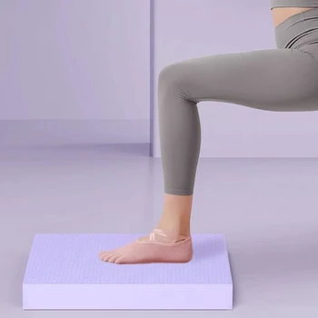 Утолщенная балансировочная подушка Реабилитационная тренировка стабильности TPE Yoga Mat Block Pad Оборудование для фитнес-тренировок Бодибилдинг