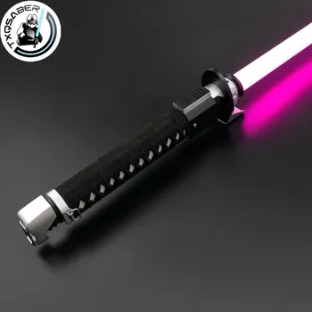TXQSABER Ronin Настроить Neo Pixel Реплика светового меча Металлическая рукоять Тяжелая дуэль Цветовая мощность Различные звуковые взрывы Лазерный меч Игрушки