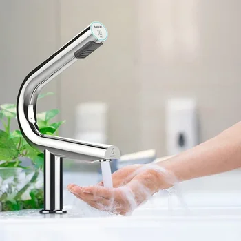 AK7131 автоматический бесконтактный кран для воды и сенсорный смеситель для сушилки для рук для ванных комнат коммерческий