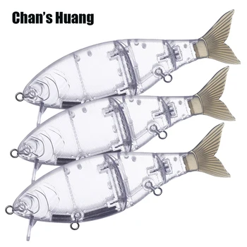Chan's Huang 5 шт. / ЛОТ 18,5 см 60 г / 7,28 дюйма 2,11 унции Плавающая 2 шарнирная приманка для рыбалки с мягким хвостом Вейк Приманка для DIY