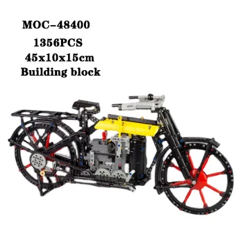 Строительный блок MOC-48400 супер модель мотоцикла игрушка сборка взрослый и детский головоломка образовательная игрушка день рождения рождественский подарок