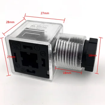 Плунжер гидравлического электромагнитного клапана с заглушкой лампыразъем электромагнитной соединительной коробки соленоида