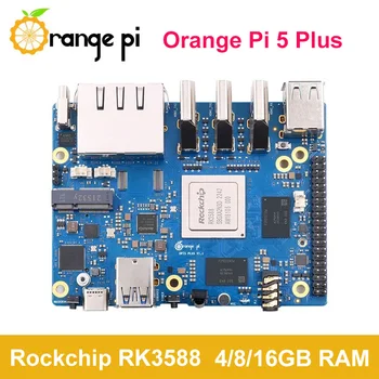 Orange Pi 5 Plus 4 ГБ 8 ГБ 16 ГБ ОЗУ Rockchip RK3588 2.5G Dual Ethernet M.2 Port PCIe Extension Mini Одноплатный мини-компьютер