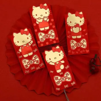MINISO Мультфильм Универсальный Hello Kitty Новый год Красный конверт Невеста Креативный Высокая красота Милый Последний Праздник Весны
