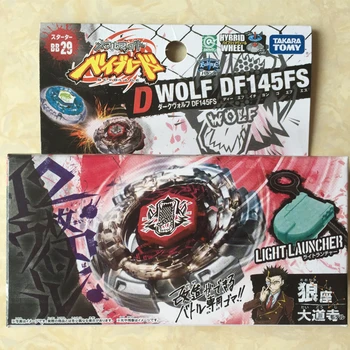 TAKARA TOMY Японский BEYBLADE METAL FUSION BB29 Dark Wolf DF145FS+LAUNCHER