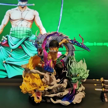 18 см аниме фигурка One Piece Roronoa Zoro Gk Santoryu Three Dragons Xz Xs Совместно разработанная коллекционная модель куклы из ПВХ игрушка