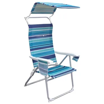 Caribbean Joe 4-позиционный складной пляжный стул с балдахином