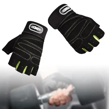 Gym Перчатки Дышащие перчатки для тяжелой атлетики Запястья Ремешки для пауэрлифтинга