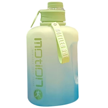 NEW-2 литра Спортивная вода с весовой емкостью Фитнес-чайник Открытый градиент Пластиковый портативный многоразовый водооборот