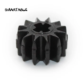 Smartable MOC Высокотехнологичная шестерня 12 зубьев Двойной скос Набор строительных блоков Игрушки Совместимый Основной бренд 32270 50 шт./лот