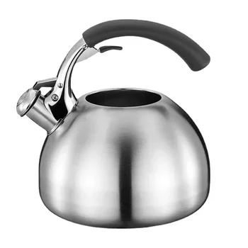 304 Чайник для свистящего чая из нержавеющей стали 2,5 л Свистящий чайник для газовой индукционной плиты Кипячение воды Чайник Кухонные инструменты