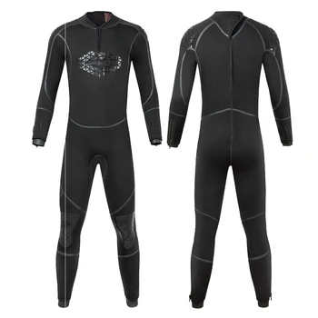 5 мм неопреновый мужской водолазный костюм с клеевым покрытием, полусухие гидрокостюмы, цельный утолщенный и теплый гидрокостюм
