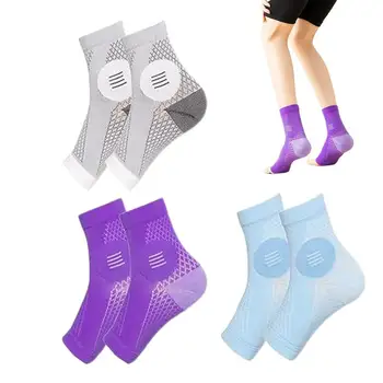 Компрессионные носки для невропатии 3 пары компрессионных носков без пальцев ног Мужские дышащие успокаивающие спортивные носки Тонкие носки для бега