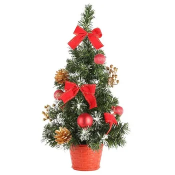 Украшение для рождественской елки Мини-украшение для искусственной елки Семейный рождественский подарок Украшение стола Grift Красные ягоды Сосновая шишка 2023